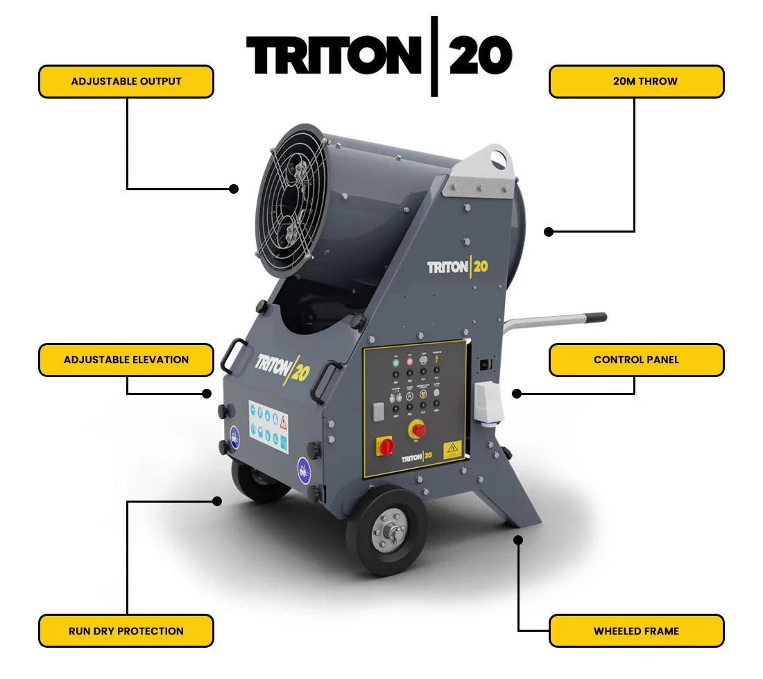 Screenpod Triton 20 tolmukahur tööolukorras